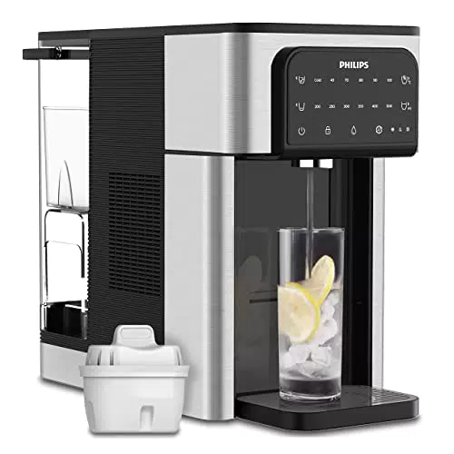 Philips Wasserstation All-in-One mit Filterfunktion und 6 Temperaturstufen, Touchscreen-Steuerung - Modell ADD5980/31