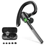 Bluetooth Headset von Pollway - Kabelloses Freisprech-Ohrhörer mit Mikrofon und Mute-Funktion