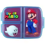 Super Mario Brotdose für Kinder - Lunchbox mit 3 Fächern