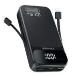 Externer Handyakku mit 25800 mAh und Schnellladefunktion für Smartphone und Tablet