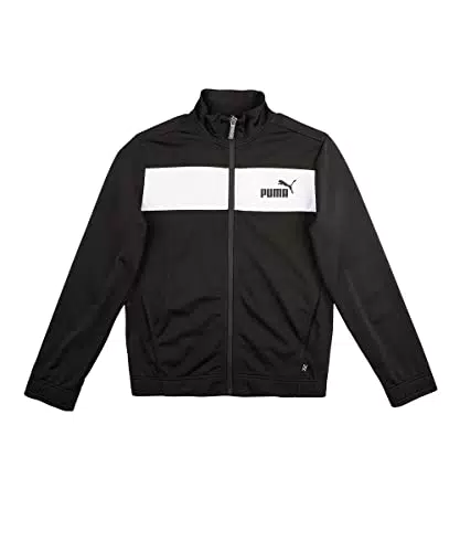 PUMA Jungen Trainingsanzug, Schwarz.