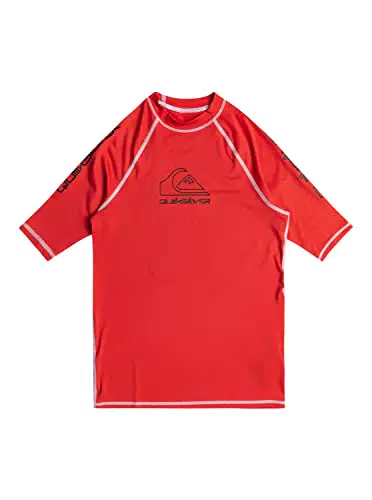 Quiksilver Rashguard für Männer mit UPF 50 - Rot
