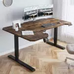 Radlove Schreibtisch Höhenverstellbar Elektrisch, 150CM L Form Stehpult，Stehschreibtisch mit 4 Memory-Steuerung mit Tischplatte 2-Fach-Teleskop Stehschreibtisch