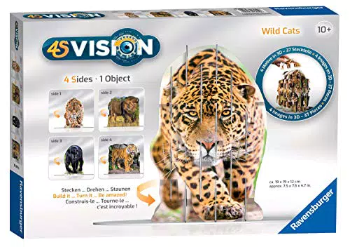 Ravensburger 4S Vision: Wild Cats - Puzzle 1000 Teile