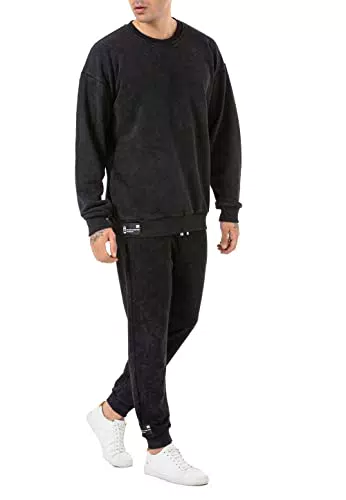 Redbridge Oversize Sweatshirt Jogger Set - Dunkelgrau