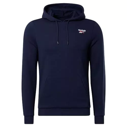 Reebok Herren Kapuzenpullover mit Logo auf der linken Brust