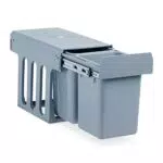 Relaxdays Einbaumülleimer Küche mit Auszug - Duo 8 l - Müllsystem Unterschrank