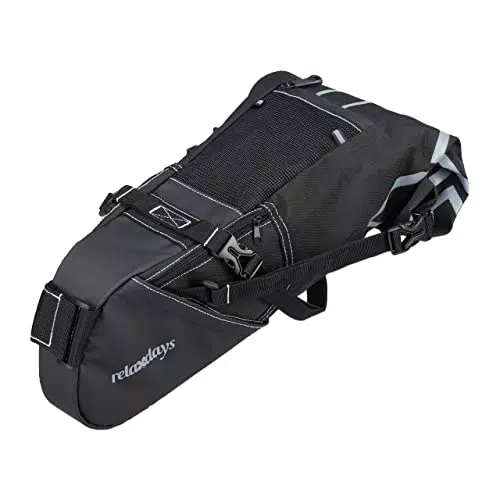 Relaxdays Satteltasche wasserdicht für Bikepacking Fahrradtasche