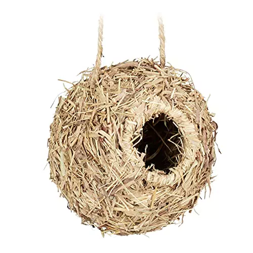 Relaxdays Vogelnest für Käfig, Kleintier Zubehör