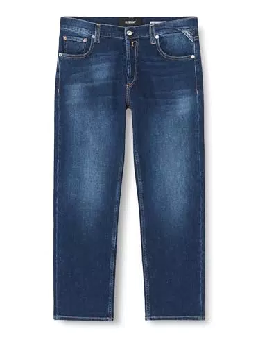 Replay Damen Jeans Maijke Straight-Fit - Dunkelblaue Damenjeans