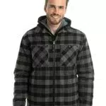 Roadsign Australia Herren Steppjacke im Holzfäller-Look - Schwarz