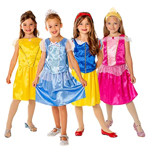 Disney Princess Kostüm Truhe für Kinder, Einheitsgröße 4-6 Jahre