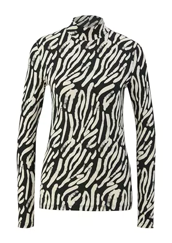 s.Oliver Damen Langarmshirt mit Stehkragen - Modell 2139816
