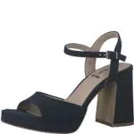 s.Oliver Damen Sandalen - Stilvolle Navy-Sandaletten