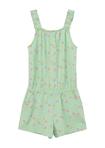 s.Oliver Junior Mädchen Overall mit Rüschen und Allover-Print