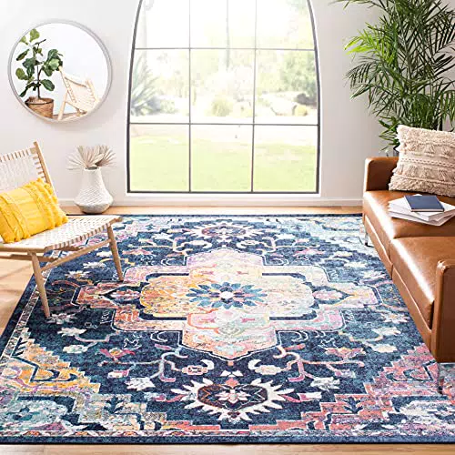 SAFAVIEH Boho Teppich - Crystal Collection, Kurzer Flor