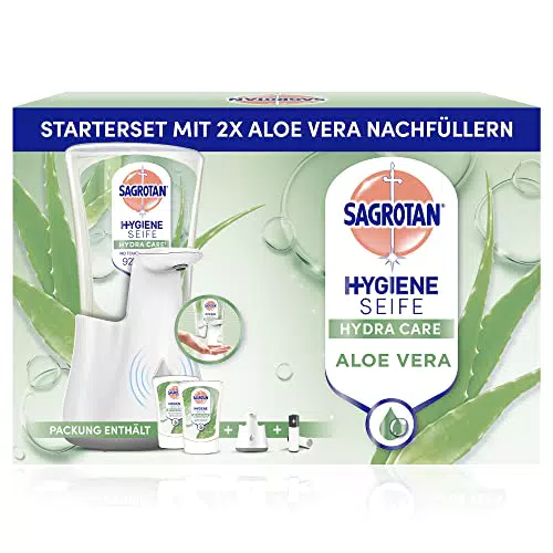 Sagrotan Automatischer Seifenspender mit Aloe Vera Nachfüllung