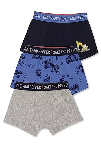 Boxershorts für Jungen mit Baustellen Motiv - Marke SALT AND PEPPER