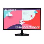 Samsung S36C Essential Monitor Curved 24 Zoll Full HD VA-Panel AMD FreeSync 4 ms Reaktionszeit 75 Hz Schwarz
