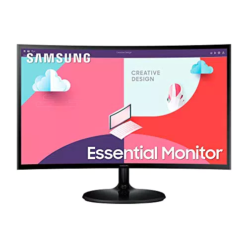 Samsung S36C Essential Monitor Curved 24 Zoll Full HD VA-Panel AMD FreeSync 4 ms Reaktionszeit 75 Hz Schwarz