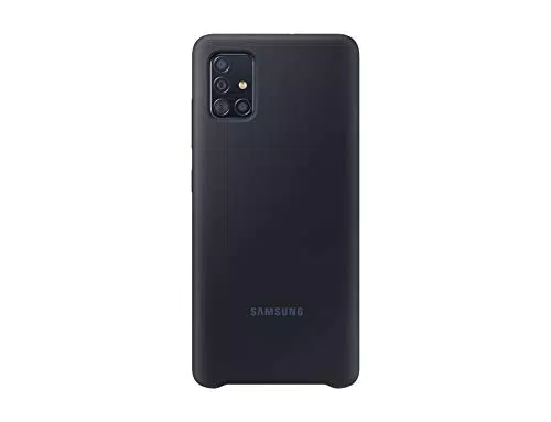 Samsung Galaxy A51 Silikon Handyhülle - Stoßfest und Griffig - Schwarz