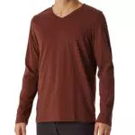Schiesser Herren Schlafshirt Langarm V-Ausschnitt-Mix + Relax Pyjamaoberteil