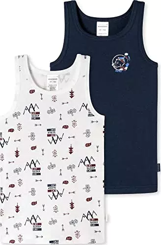 Schiesser Jungen Unterhemden Tanktops - Unterwäsche-Pack für Kinder