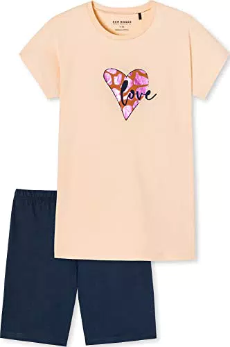 Schiesser Mädchen Kurzer Schlafanzug Pyjamaset, Pink 504
