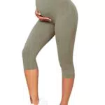 Umstandsleggings von SEASUM für Damen - Sommer Umstandshose Blickdichte Leggings ohne Nähte