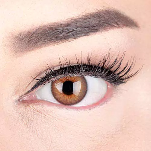 "GLAMLENS Kontaktlinsen 'Elly Hazel' mit Silikon-Komfort - Natürlich deckend - DIA 14 mm"