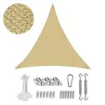 Sonnensegel Sekey Rechteckig mit Edelstahl Befestigungs Kit, HDPE-Kunststoff, Winddicht Wasserdurchlässig UV-beständig Atmungsaktiv Reißfest, für Balkon Garten.