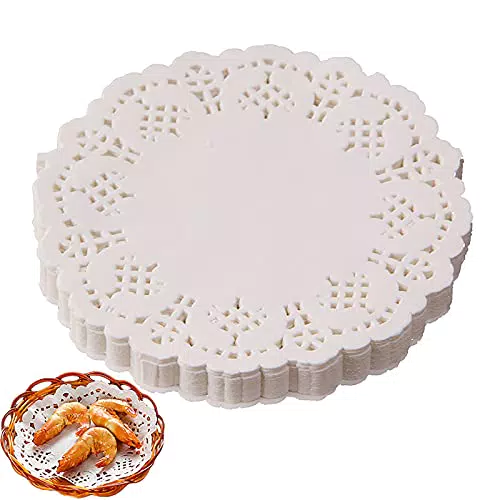 Spitzendeckchen Einweg für Kuchen und Desserts - Hochzeiten und Geburtstagsfeiern