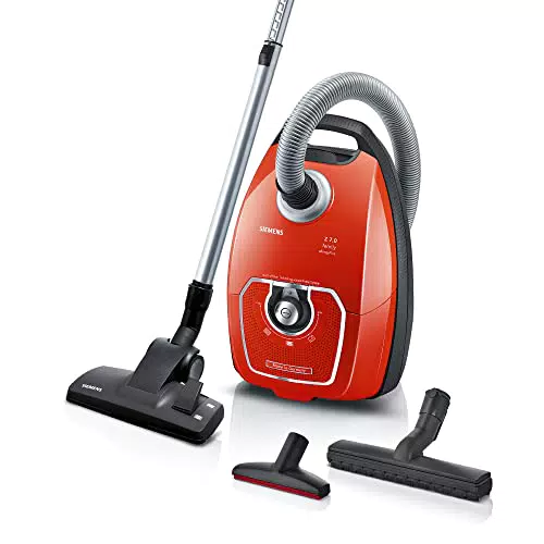 Siemens Staubsauger mit Beutel Z 7.0 family VSZ7330 - Ideal für Allergiker - Hygiene-Filter Plus - Starke Saugleistung