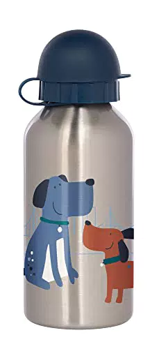 SIGIKID EdelstahlTrinkflasche Hund Green Kinderflasche - Empfohlen ab 3 Jahren