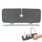 Wasserhahn Spritzschutz aus Silikon für Küche und Bad - Mattes Design