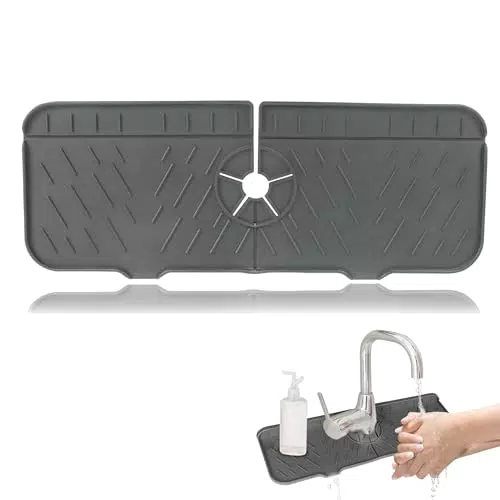 Wasserhahn Spritzschutz aus Silikon für Küche und Bad - Mattes Design