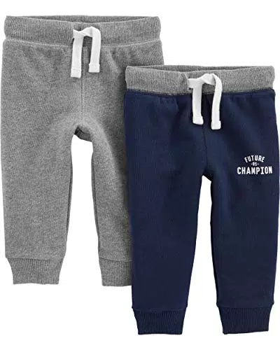 Simple Joys by Carter's Baby Jungen 2-Pack Athletic Knit Jogger Pants Hose