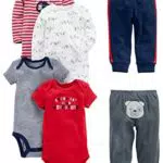Carter's Baby Jungen Set: Bodys und Hosen mit niedlichen Motiven