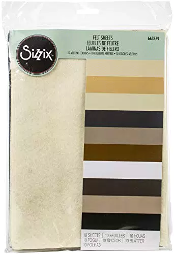Sizzix Filzblätter - Hochwertige Filzblätter für Kreativprojekte