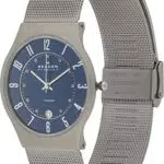Skagen Herrenuhr Sundby Titanium mit Edelstahl Mesh Armband