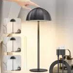 Tischlampe Skelo Dimmbare Touch LED Akku Höhenverstellbar USB-C Schwarz