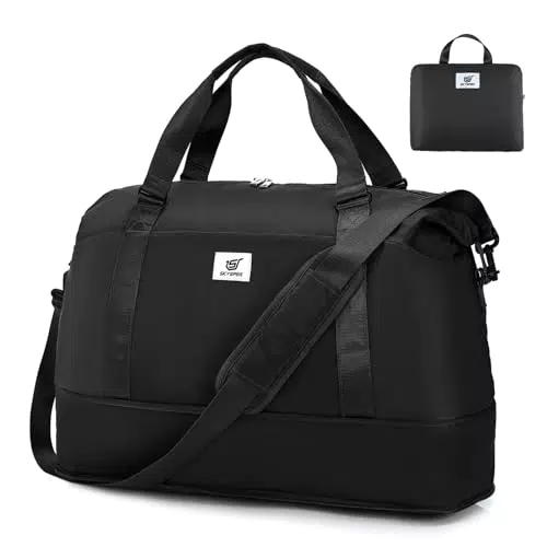 SKYSPER Sporttasche Faltbar Reisetasche Handgepäck Weekender Duffle Bag - Ideal für Flugzeug, Reisen, Fitness