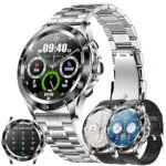 Herren Smartwatch mit Telefonfunktion und 20 Sportmodi - Fitnessuhr mit Pulsmesser und Schlafmonitor, wasserdicht nach IP68 - Kompatibel mit Android/IOS
