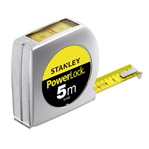 Stanley Powerlock Bandmaß mit Sichtfenster und Gürtelclip