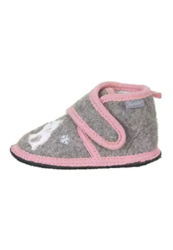 Sterntaler Baby Mädchen Hausschuhe Pinguin & Eisbär Babyschuh