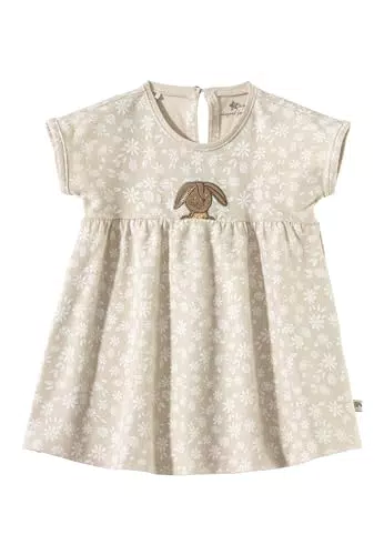 Sterntaler Babykleid Blumen Hase Happy für Mädchen - Baumwolljersey mit Elasthan - bedruckt mit Gänseblümchen