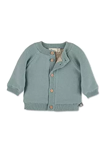Sterntaler Kleinkind Jungen Strickjacke Baby GOTS Strick Stern Jacke - Strickjacke Baby - Strickjacke mit Teddy Futter und Knopf - marine