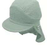 Sterntaler Unisex Sonnenhut mit Nackenschutz - Dunkelgrün