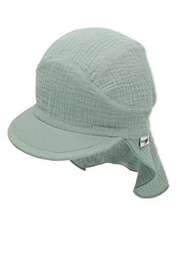 Sterntaler Unisex Sonnenhut mit Nackenschutz - Dunkelgrün