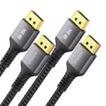DisplayPort Kabel 1.4 240Hz 1.2M/4FT DP1.4 Unterstützung 8K@60Hz 4K@60Hz/144Hz/120Hz 5K@60Hz/120Hz 2K@165Hz/240Hz - VESA FreeSync G-Sync - HDR10